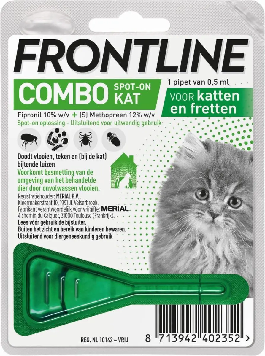 Frontline Combo Spot On Kat 1 Pipet - afbeelding 4 van 6