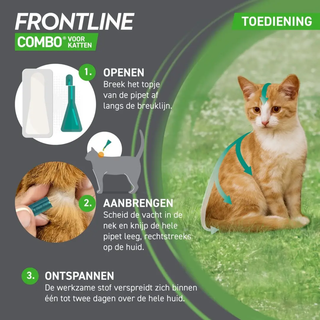 Frontline Combo Spot On Kat 1 Pipet - afbeelding 6 van 6