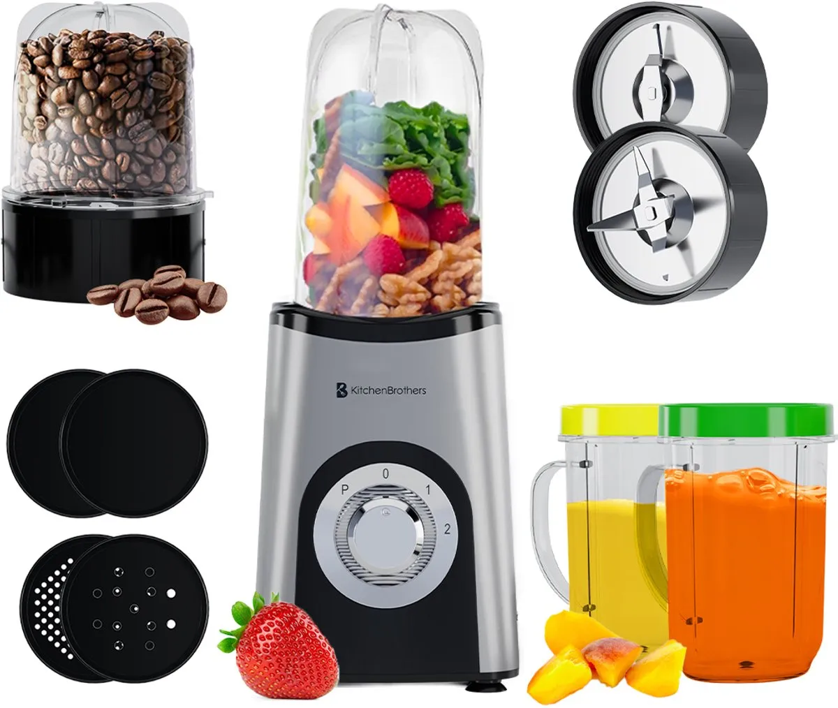 KitchenBrothers Smoothie Blender To Go 300W