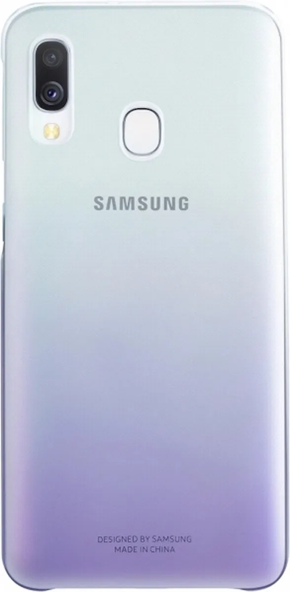 Samsung Galaxy A40 Gradation Cover - Paars/Transparant