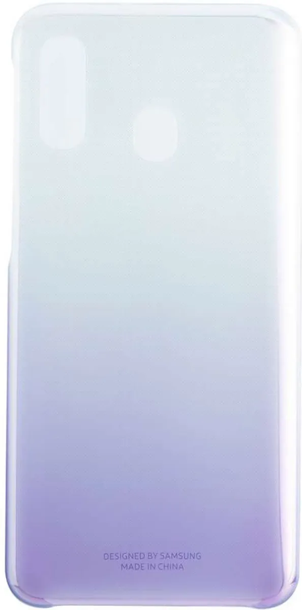 Samsung Galaxy A40 Gradation Cover - Paars/Transparant