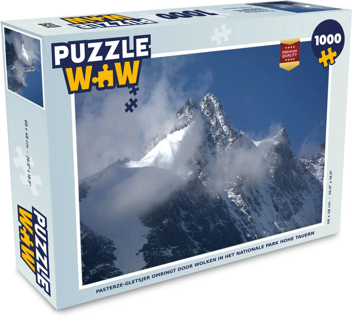 PuzzleWow Legpuzzel Pasterze-gletsjer 1000 Stuks
