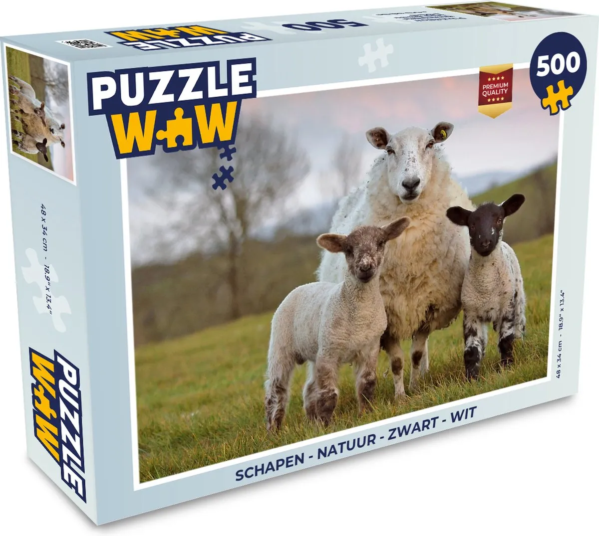 PuzzleWow Natuur Schapen Puzzel 500 Stuks