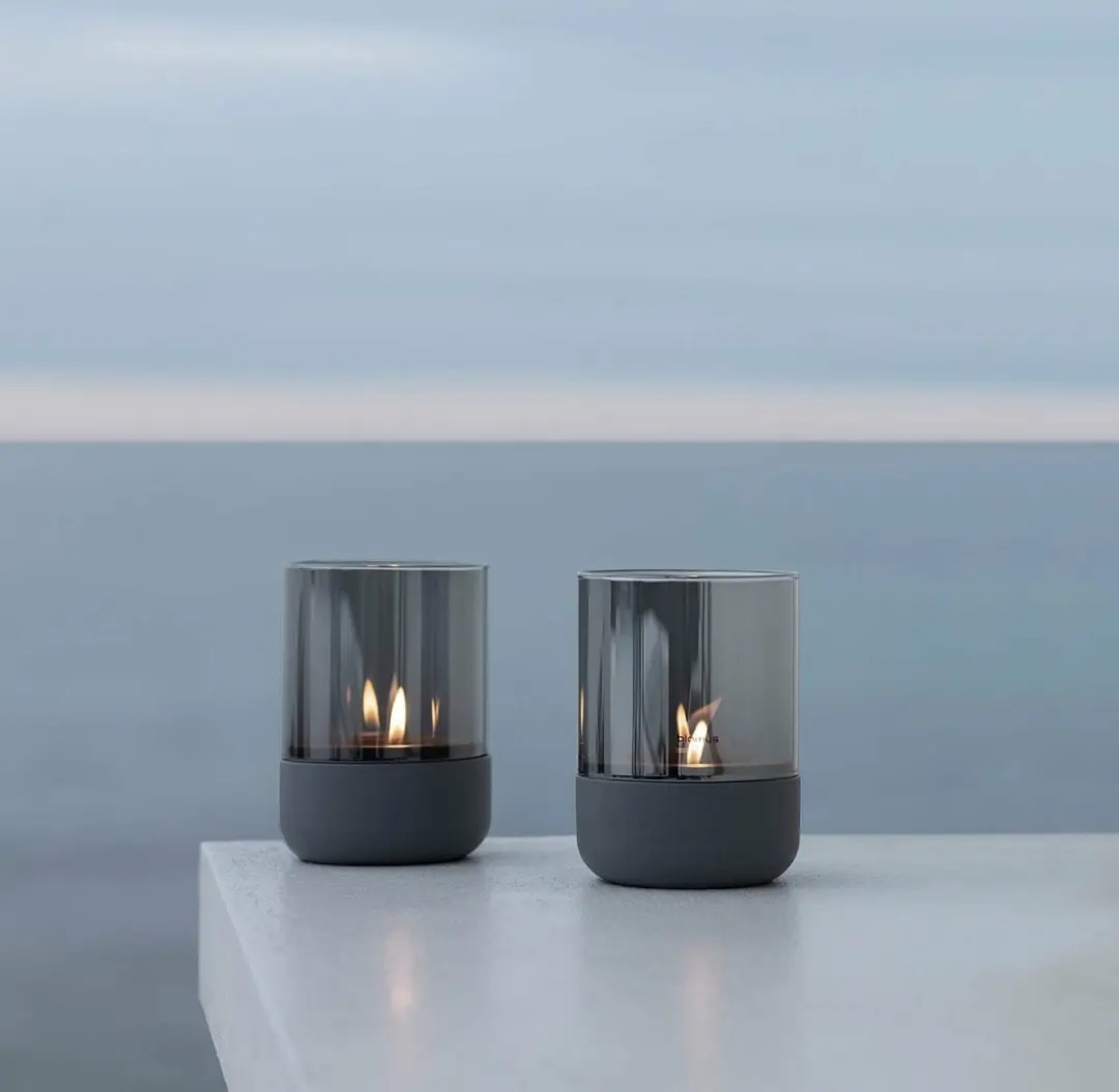 Blomus CALMA Windlicht 22,5 cm - Steel Gray - afbeelding 2 van 3