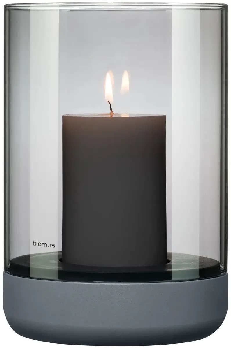 Blomus CALMA Windlicht 22,5 cm - Steel Gray - afbeelding 3 van 3