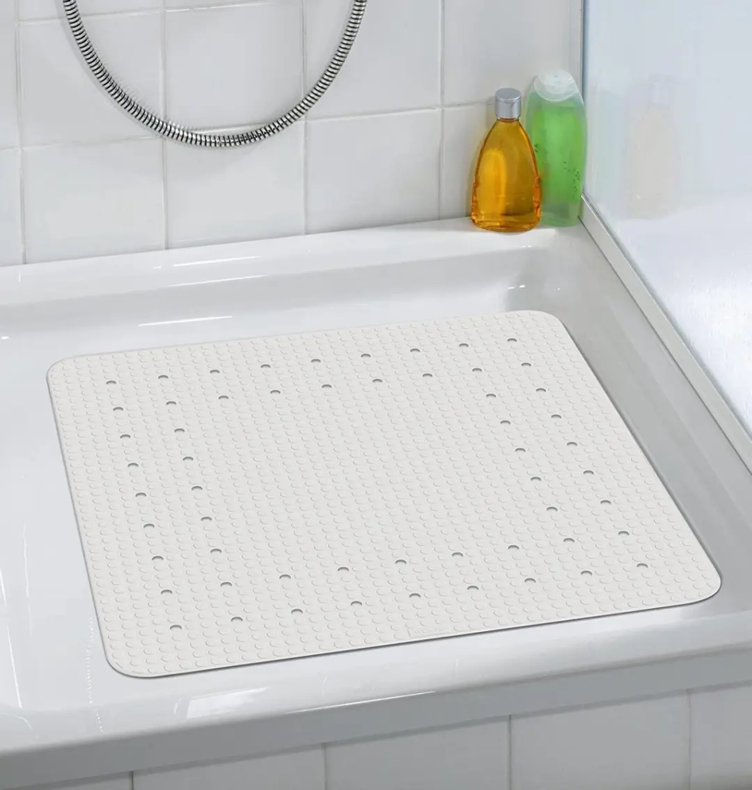 Wenko Mirasol Badmat 54x54cm Wit - afbeelding 5 van 6