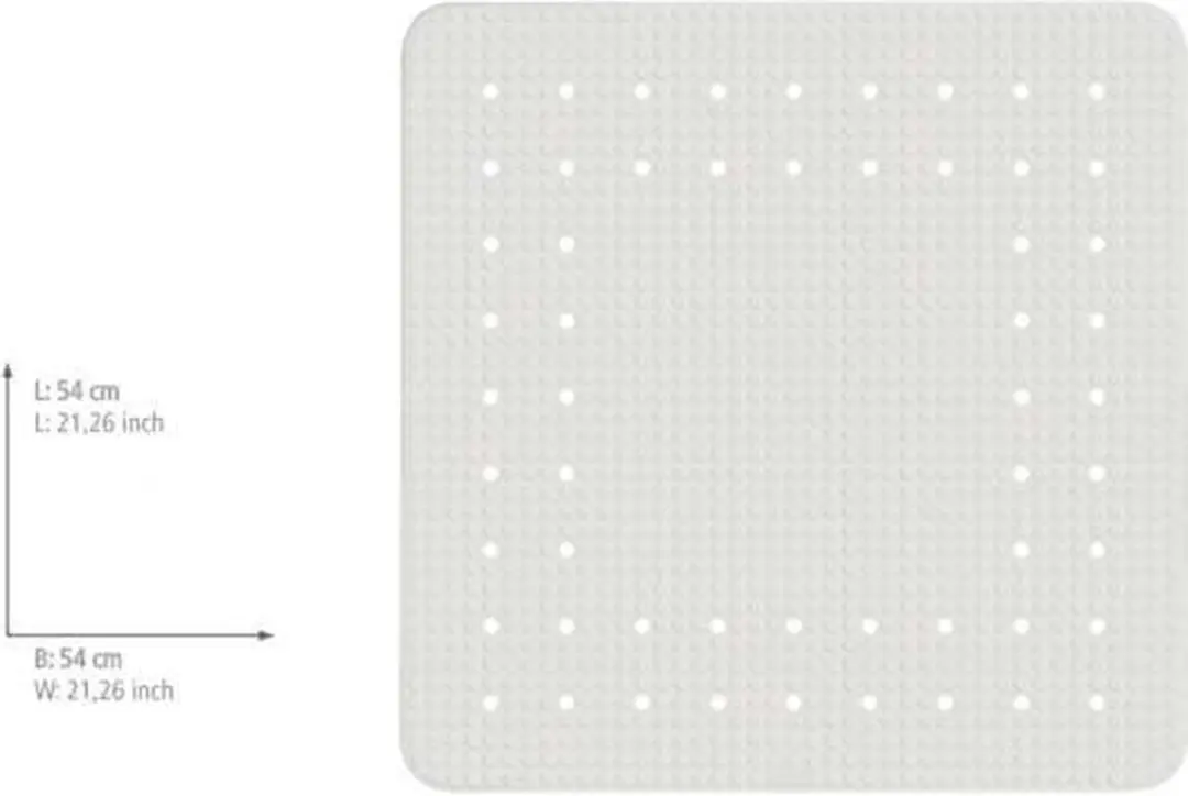 Wenko Mirasol Badmat 54x54cm Wit - afbeelding 3 van 6