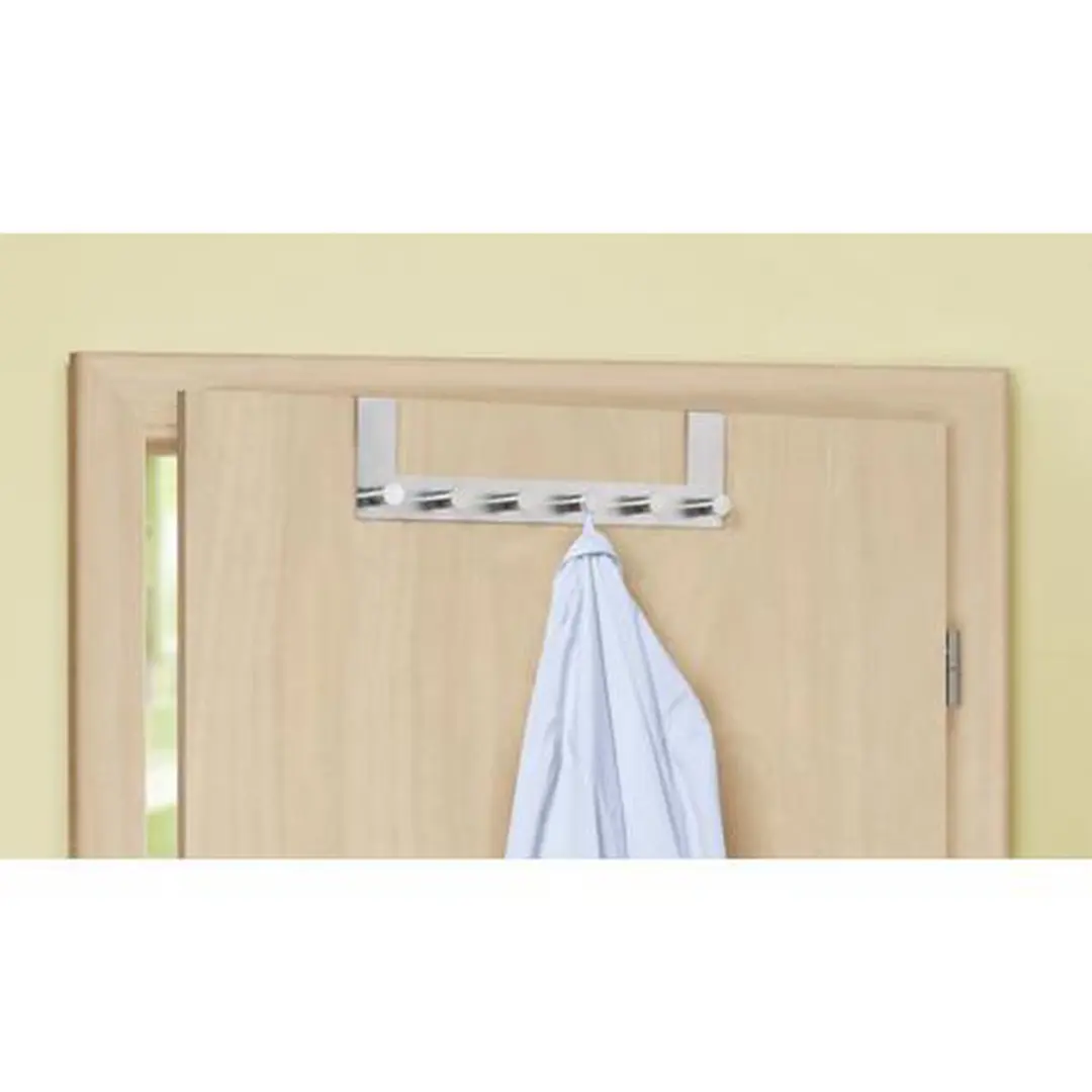 Wenko Celano Deurkapstok RVS 39cm - 6 Haken - afbeelding 3 van 6