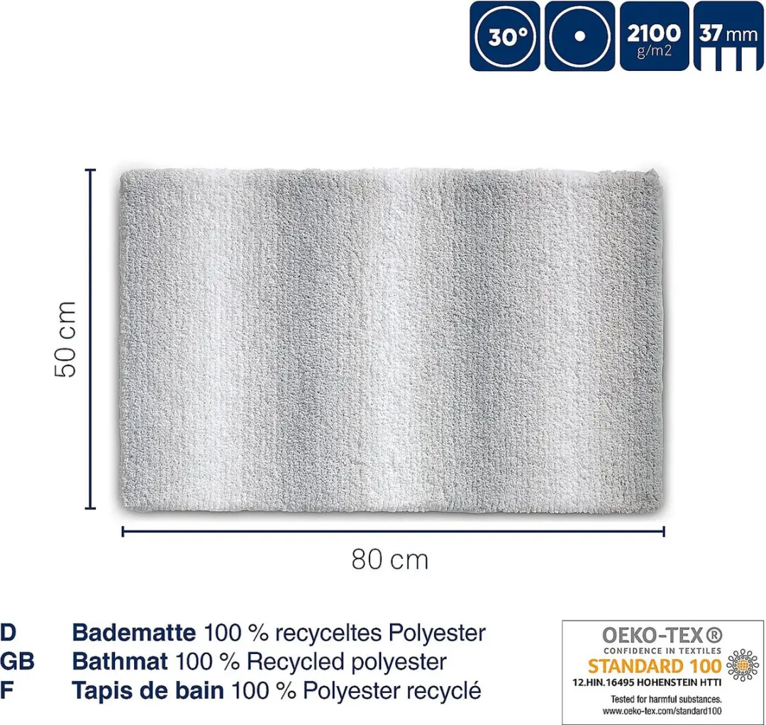 Kela Badmat Freeze Blue 80x50cm