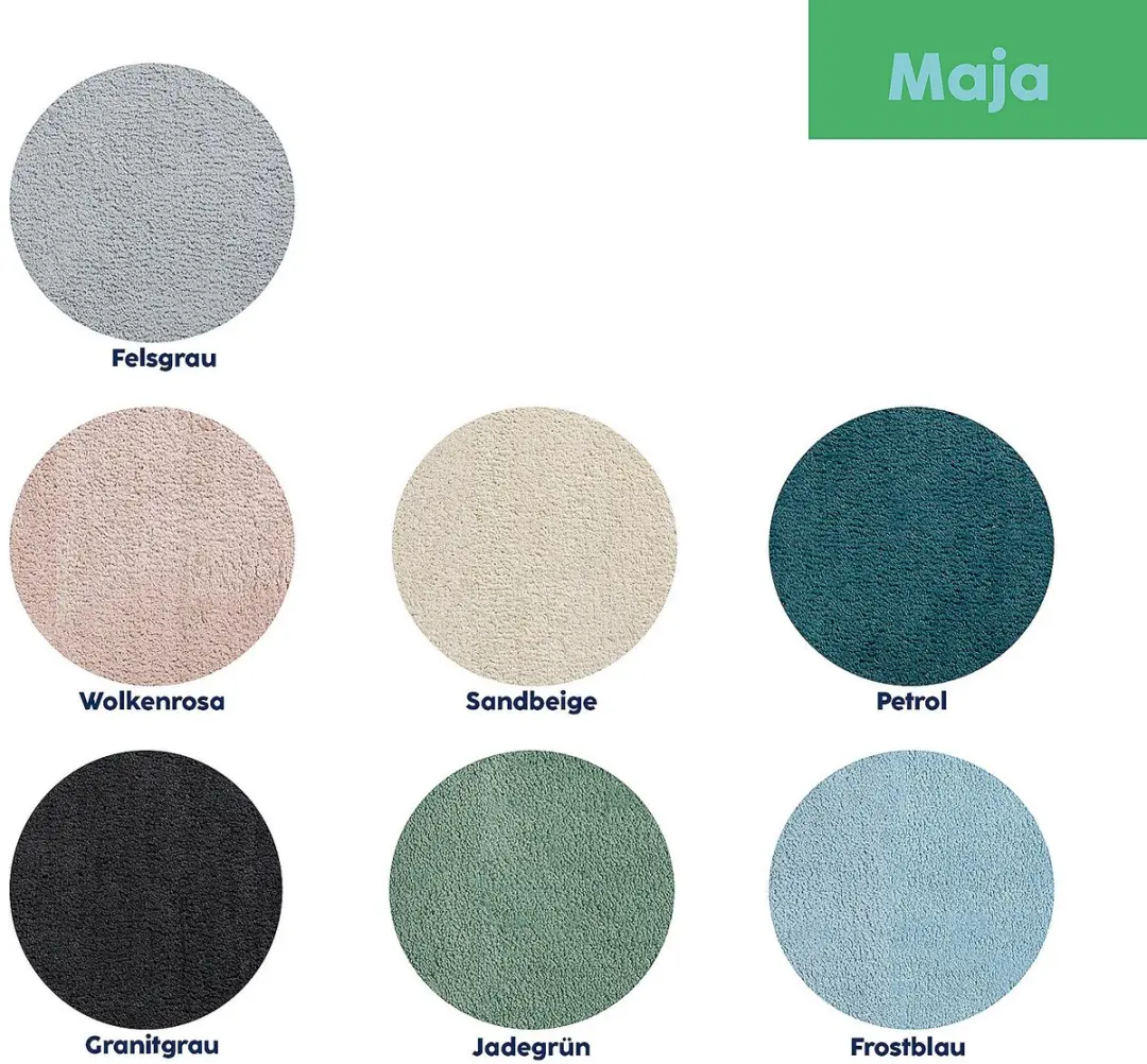 Badmat, 80 x 50 cm, Polyester, Granietgrijs