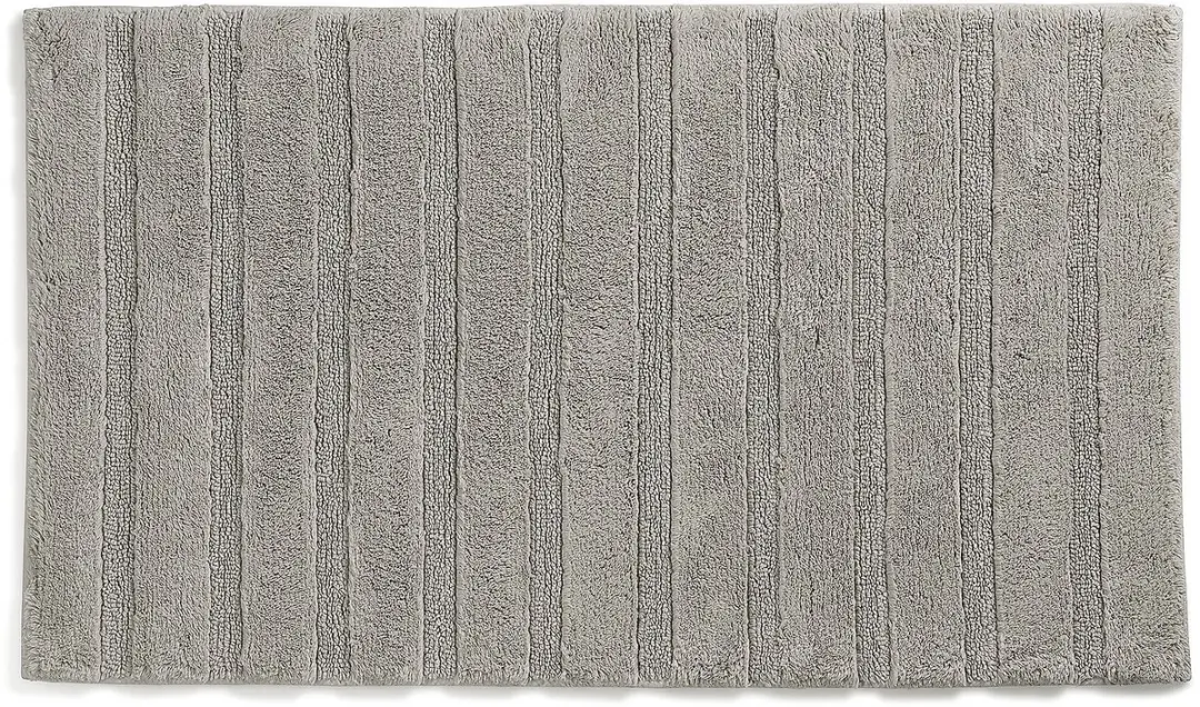 Badmat, 80 x 50 cm, Katoen, Zilvergrijs