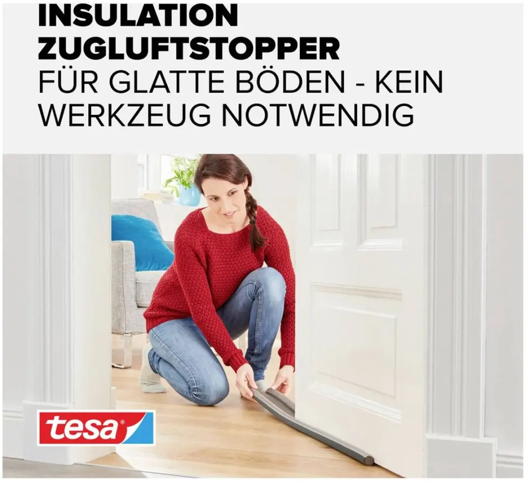 Tesa tesamoll Afdichtingstape 0.95m x 25mm - Zwart - afbeelding 6 van 6
