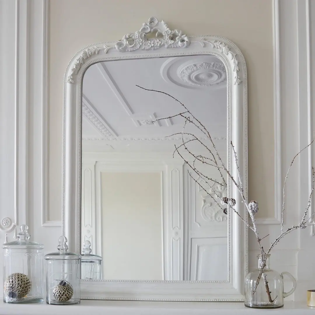 Loberon Spiegel Aubais - Antiekwit - afbeelding 4 van 6