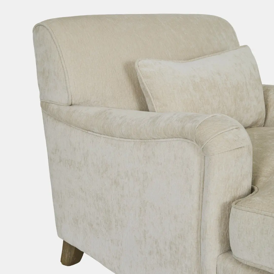Loberon Chaise longue Isa 1.5 Zit - Crème - afbeelding 4 van 6