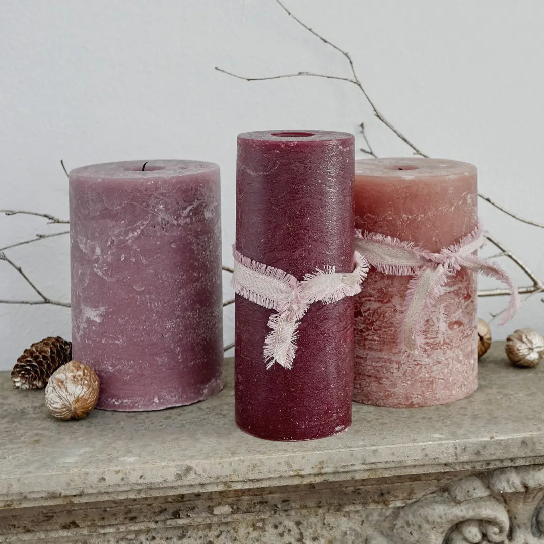 Loberon Salis Kaarsen - 3 Stuks Roze - afbeelding 2 van 4