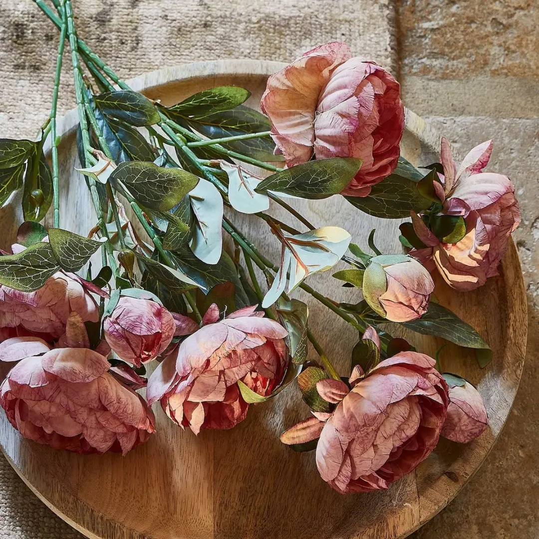 Loberon Gilgandra Sierbloemen - 3 Stuks - Roze/Groen - afbeelding 5 van 6