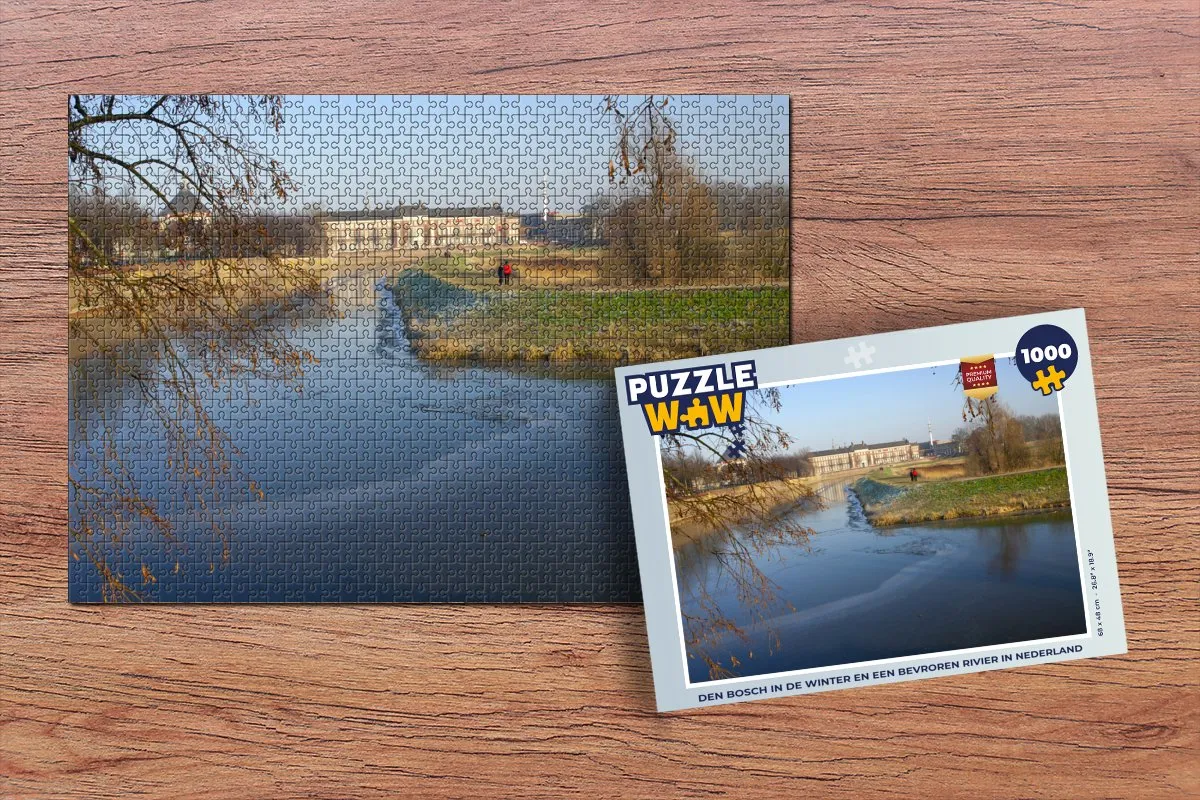 PuzzleWow Legpuzzel Den Bosch Winter 1000 Stuks