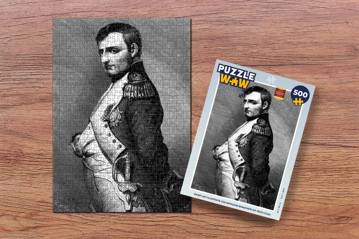 PuzzleWow Napoleon Bonaparte Legpuzzel 500 Stuks - Multicolor