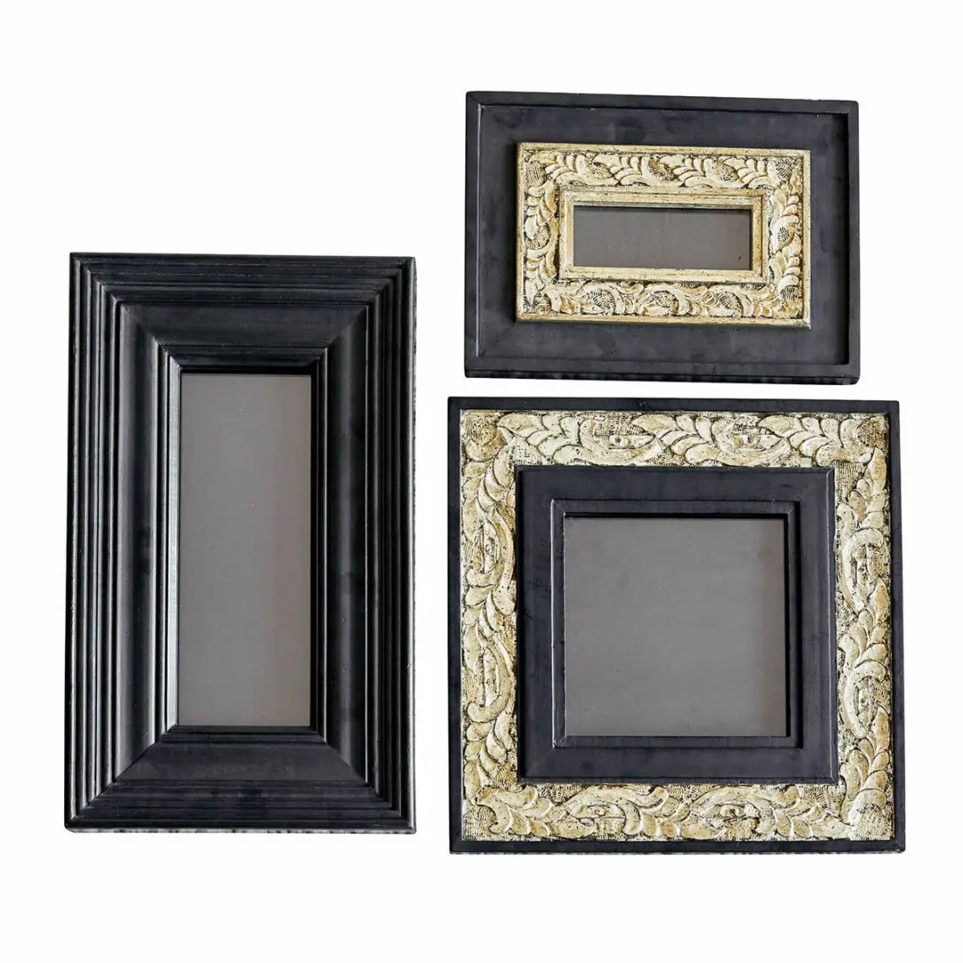Loberon Garonnelle Fotolijst set - 3 Stuks 30x4,5cm - Zwart/Antiekzilver - afbeelding 3 van 5