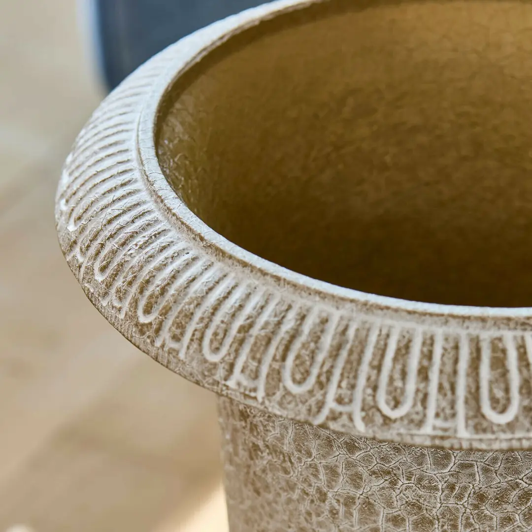 Loberon Vittoriane Vaas - 25cm antiekbeige - afbeelding 3 van 5