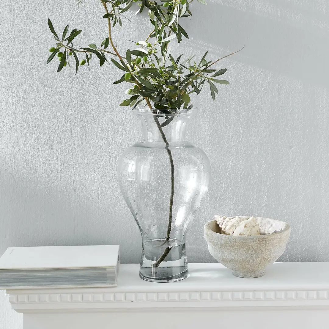 Loberon Cantellia Vaas - Ø23cm Heldere Glas - afbeelding 3 van 3