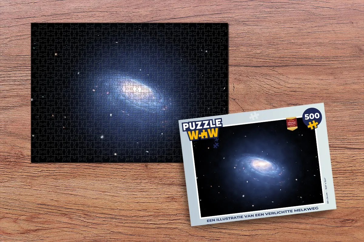 PuzzleWow Melkweg Legpuzzel 500 Stuks - Multicolor