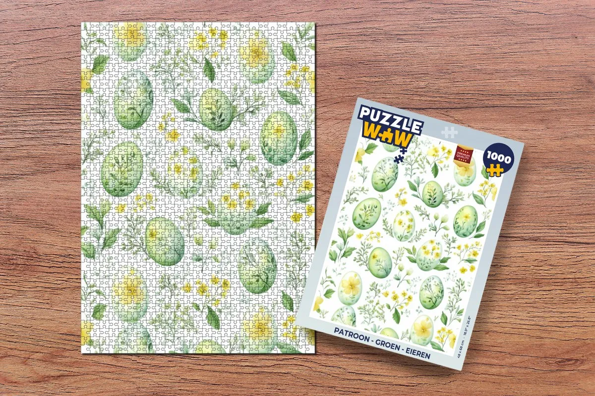 PuzzleWow Pasen Legpuzzel 1000 Stuks - Groen