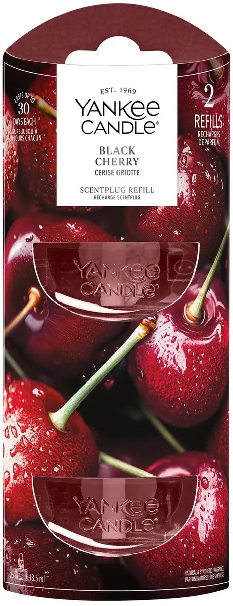 Yankee Candle Black Cherry Elektrische Diffuser Navulling