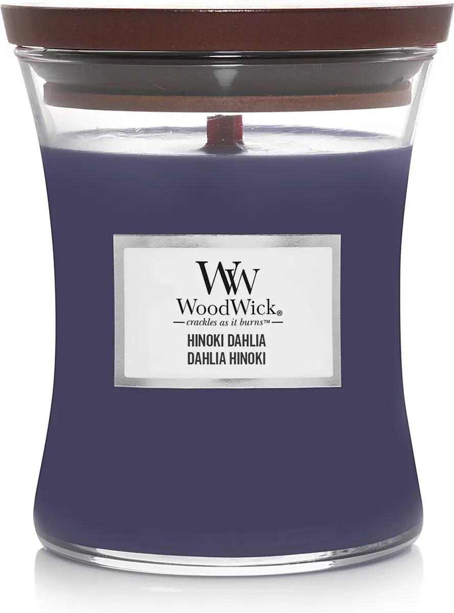 WoodWick Hinoki Dahlia Medium Geurkaars