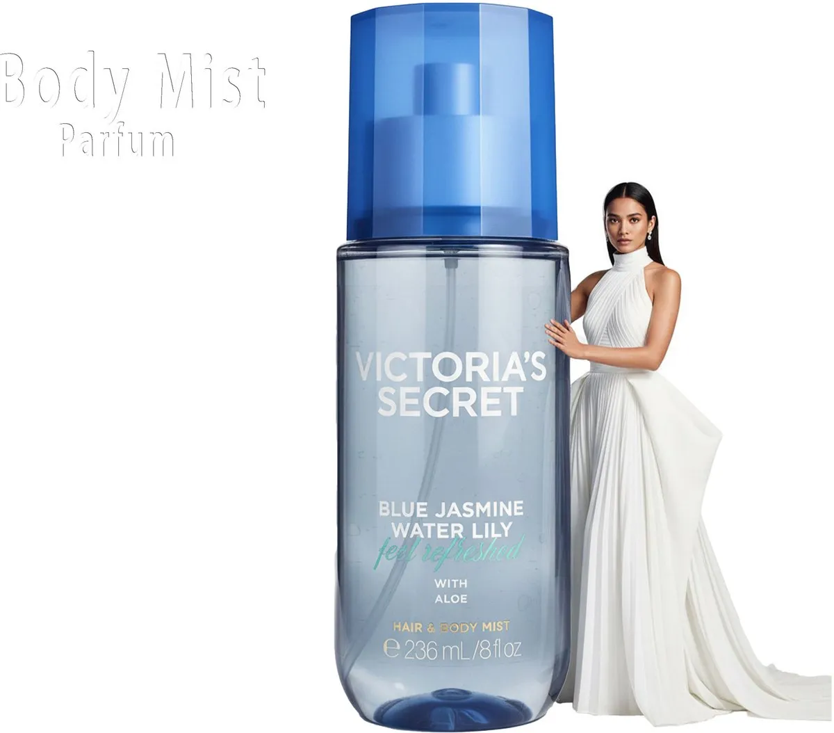 Victoria's Secret Blue Jasmine Water Lily Hair & Body Mist 236ml