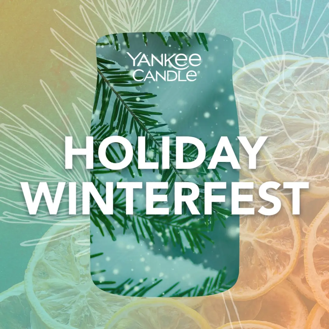 Yankee Candle Holiday Winterfest Medium Jar Geurkaars - Groen - afbeelding 2 van 6