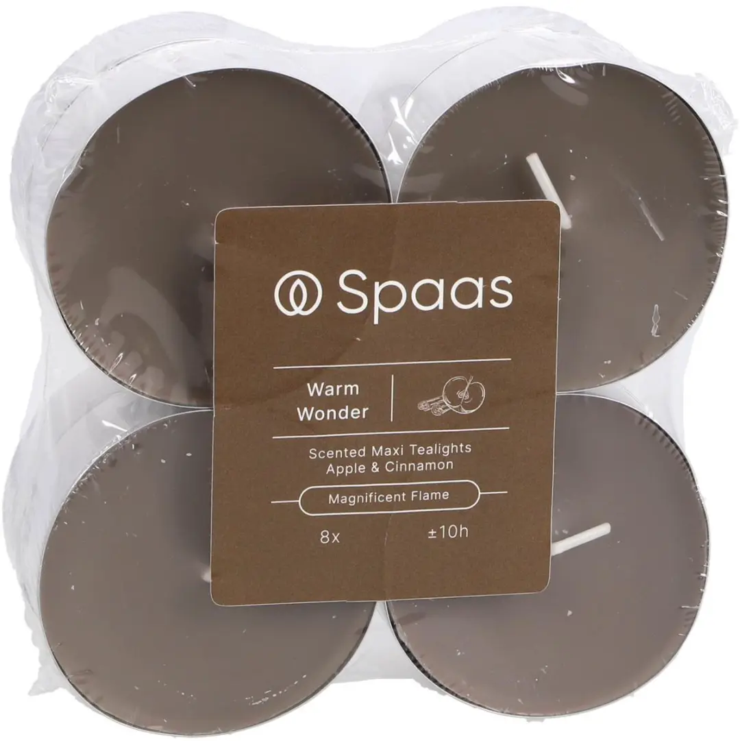 Spaas Maxi Geurtheelichten Warm Wonder - 8 Stuks - afbeelding 4 van 6