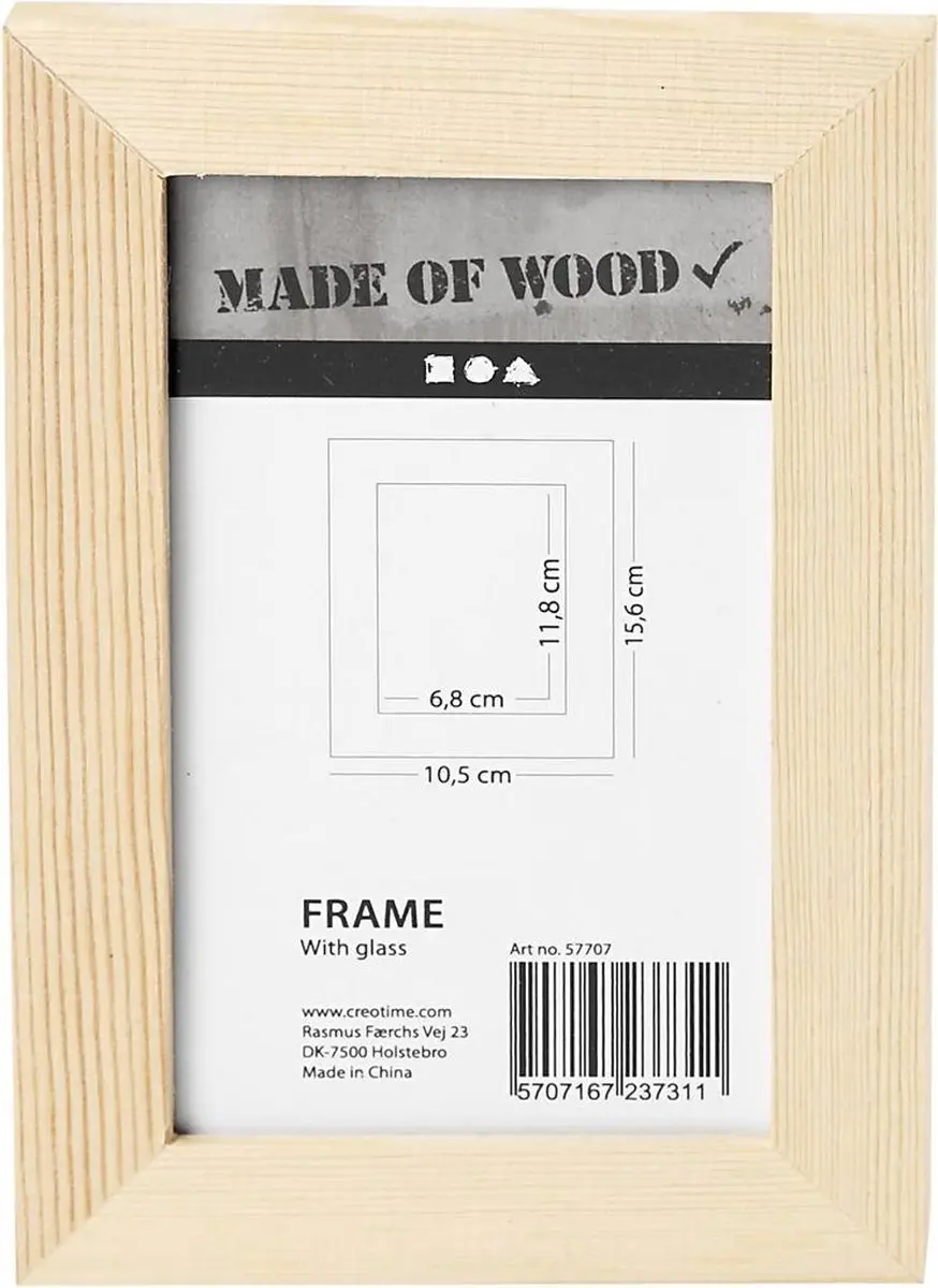 Creative Keizerin Fotolijst Hout 15,6x10,5cm Blank - afbeelding 3 van 5