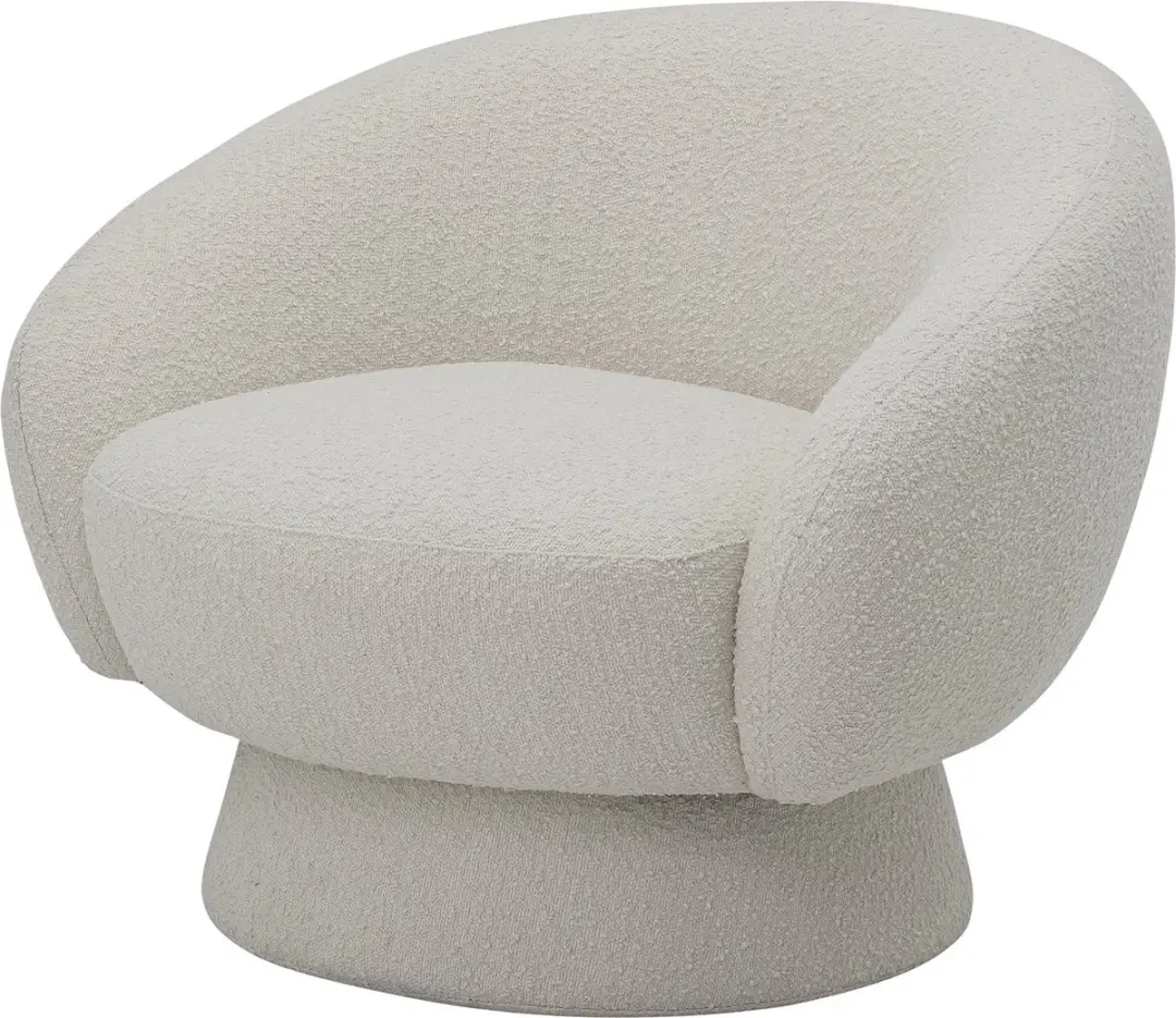Bloomingville Ted Loungestoel - Wit - afbeelding 3 van 6