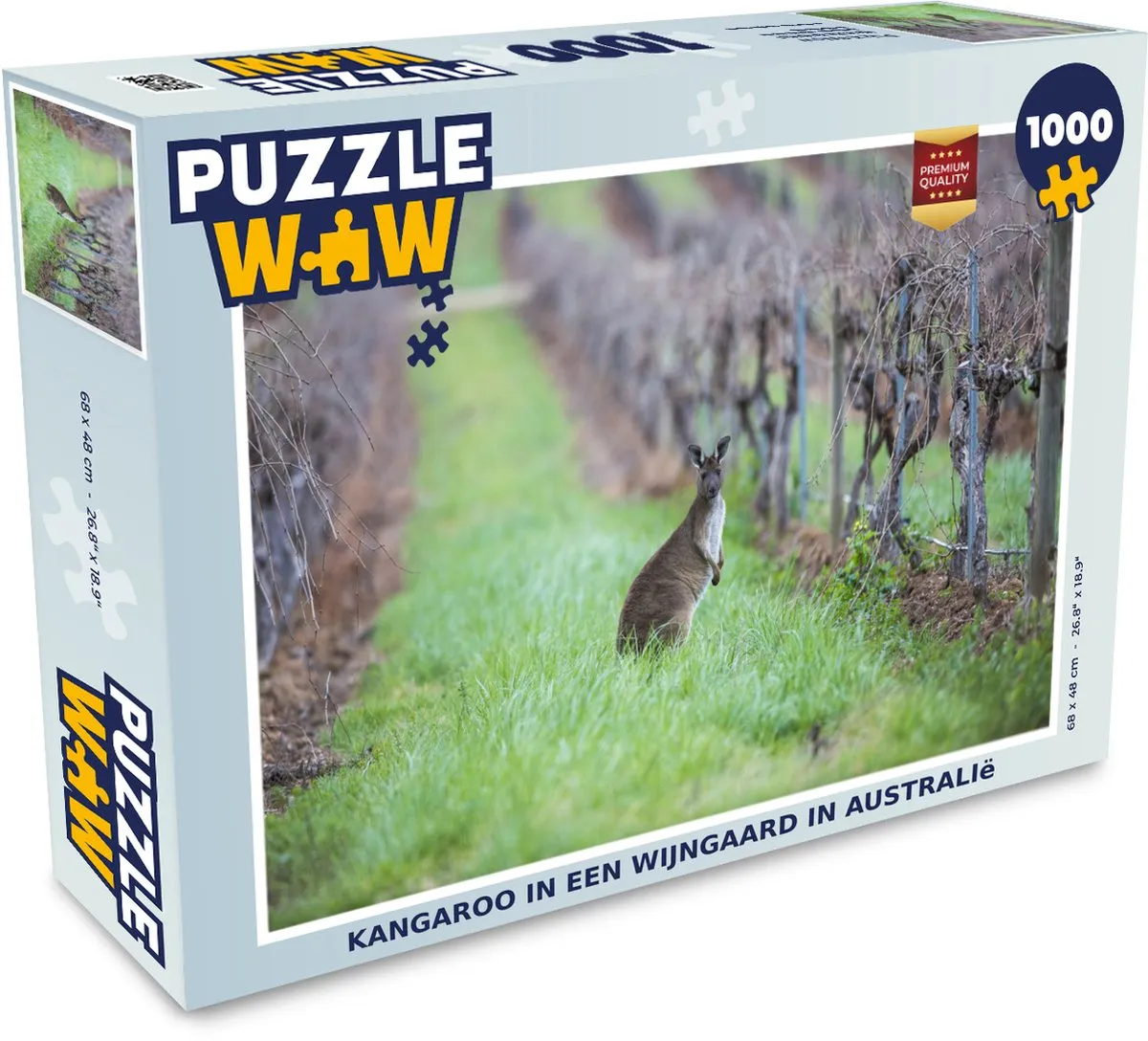 PuzzleWow Kangaroo Australië Legpuzzel 1000 Stuks