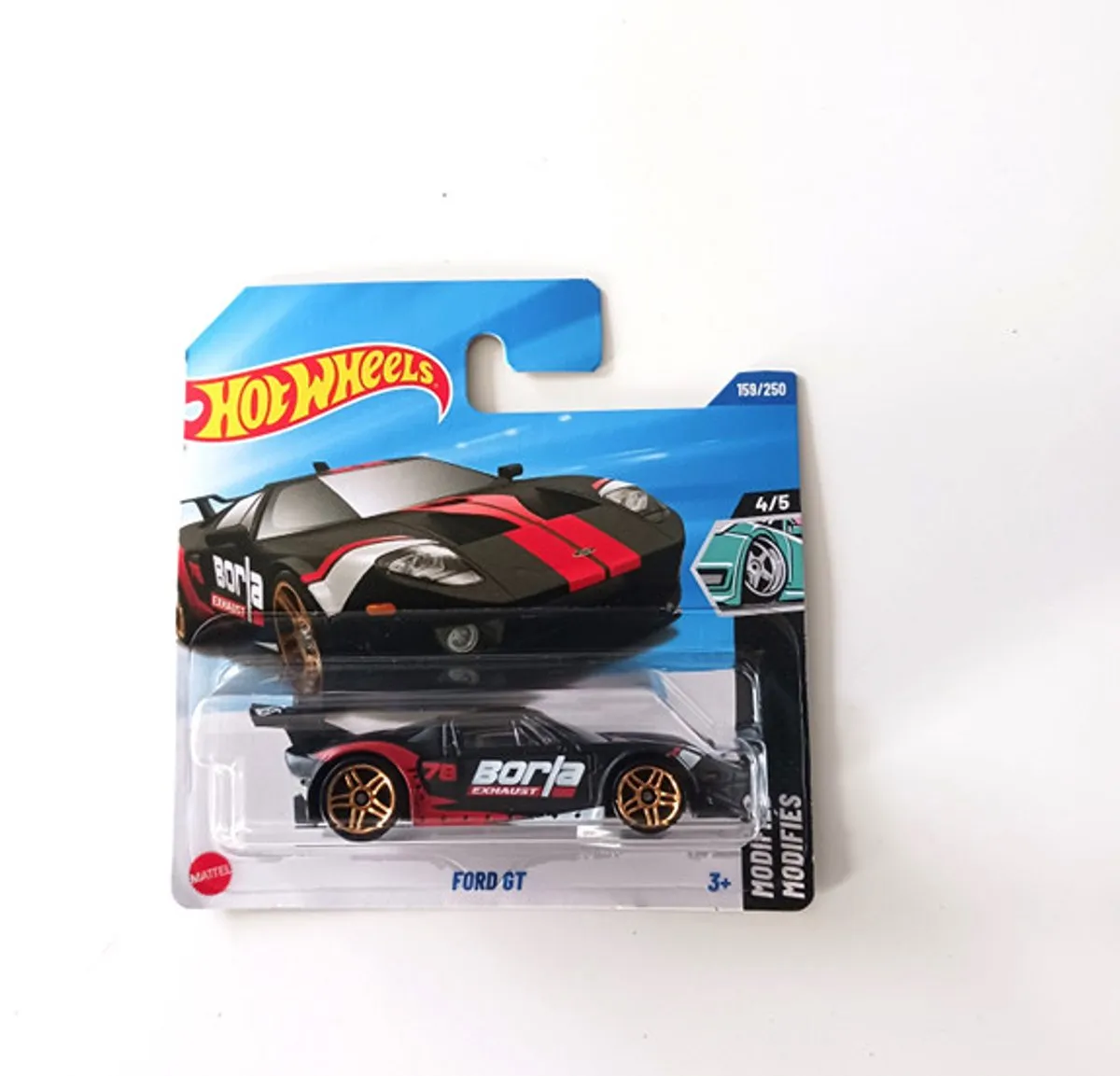 Hot Wheels Ford GT Black Borla Uitlaat 1:64