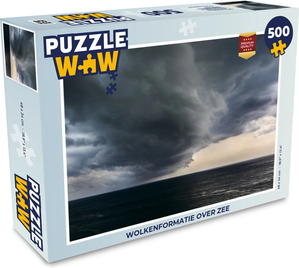 PuzzleWow Wolkenformatie over zee Legpuzzel 500 Stuks