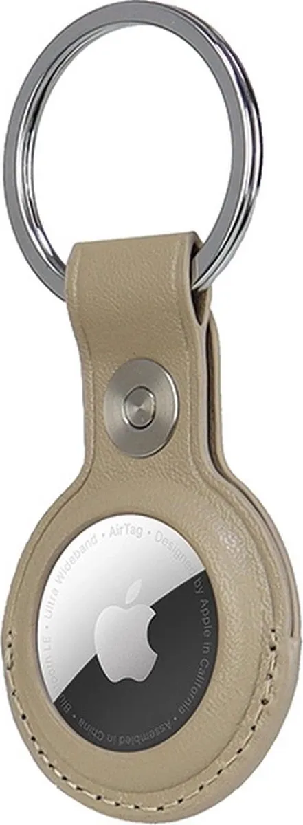 Audi AirTag-hoes Beige - Synthetisch leer