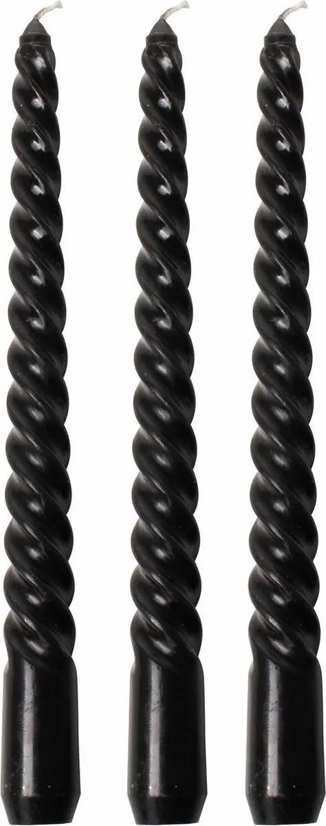 Dinerkaars swirl 25cm zwart