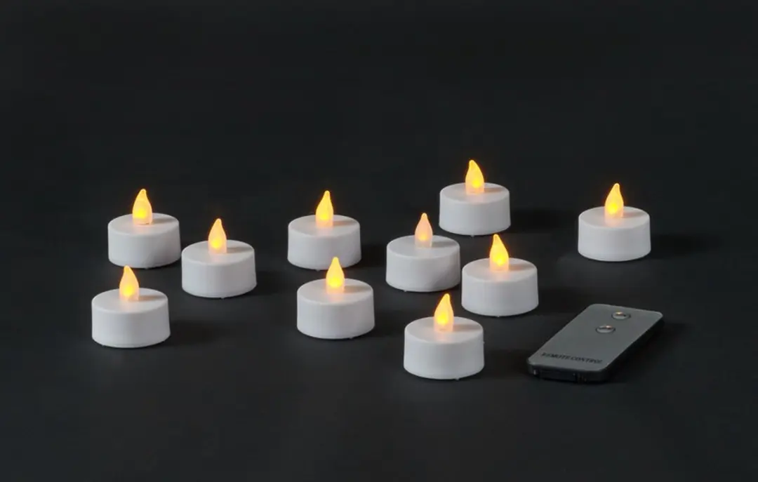 Anna's Collection LED Theelichtjes 10 Stuks - Warm Wit - D4cm - afbeelding 3 van 4