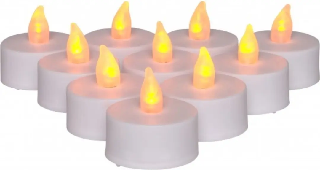 Anna's Collection LED Theelichtjes 10 Stuks - Warm Wit - D4cm - afbeelding 4 van 4
