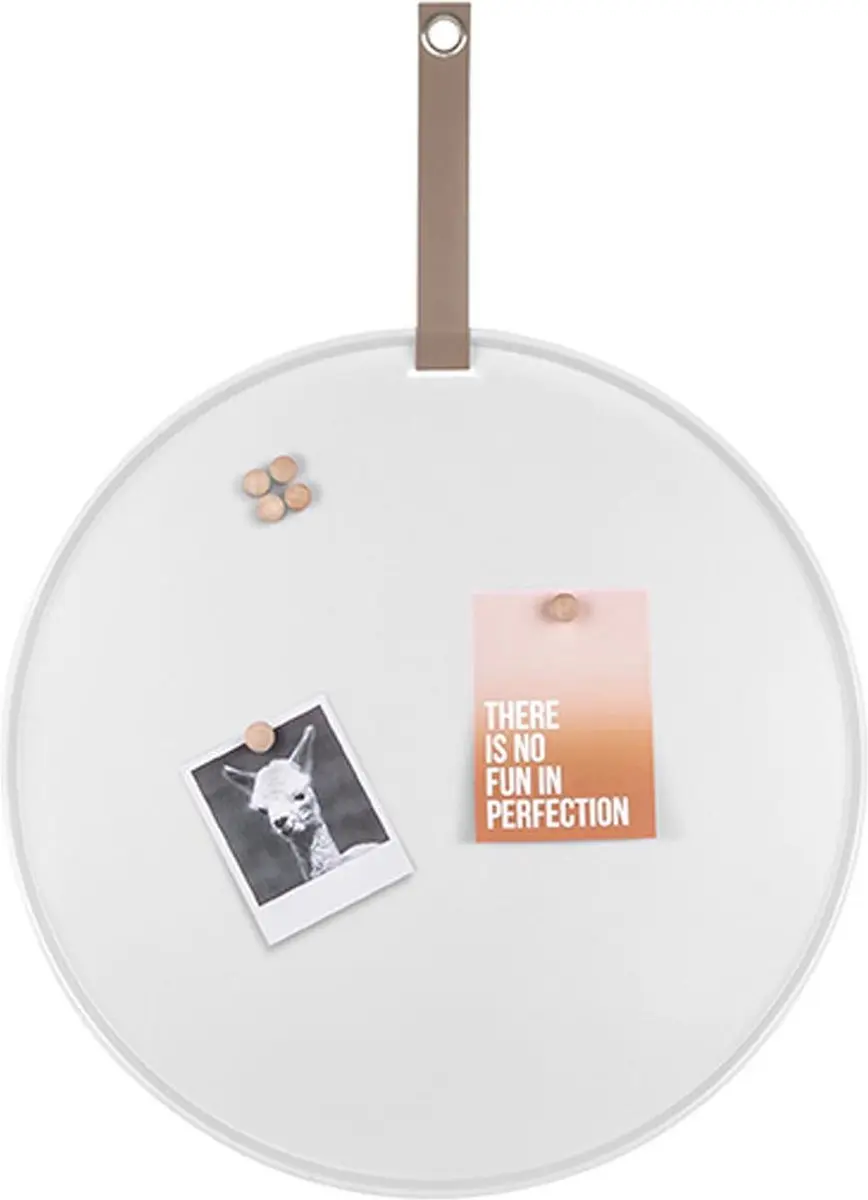 Present Time Memo bord Perky - IJzer Wit - 50cm - Scandinavisch