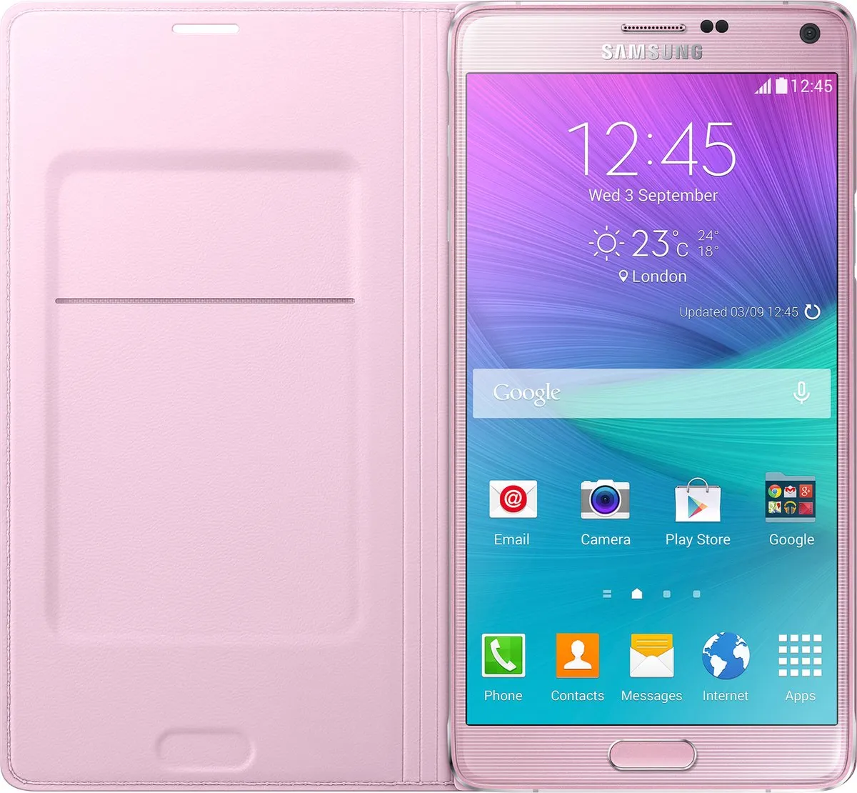 Samsung Galaxy Note 4 Flip Wallet EF-WN910BPEGWW - Roze