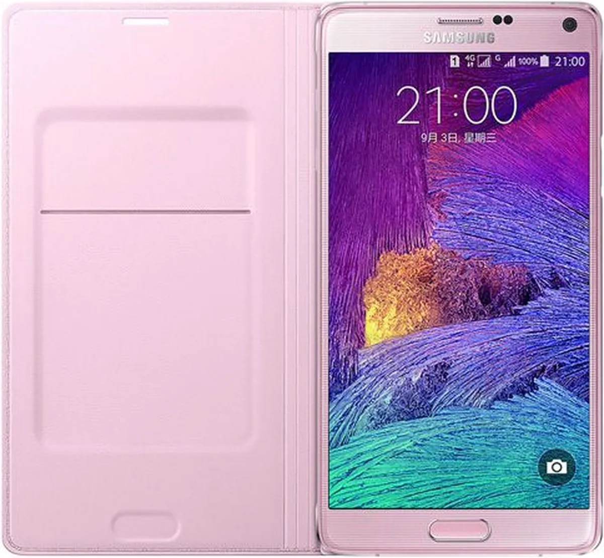 Samsung Galaxy Note 4 Flip Wallet EF-WN910BPEGWW - Roze - afbeelding 6 van 6