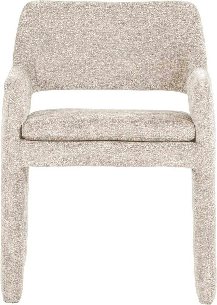 vtwonen Bigfoot Eetkamerstoel - Chenille - Zand/Beige - afbeelding 5 van 6