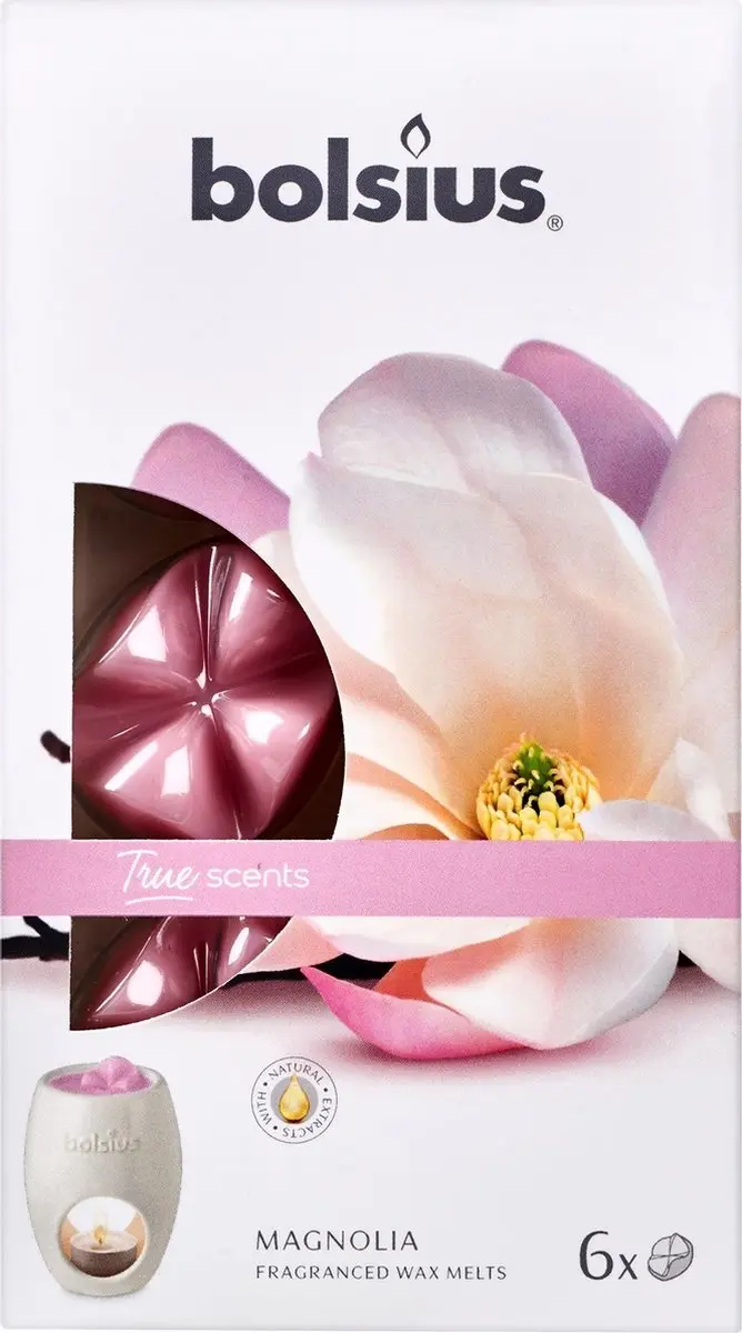 Bolsius True Scents Waxmelts Magnolia - 6 Stuks - afbeelding 3 van 5