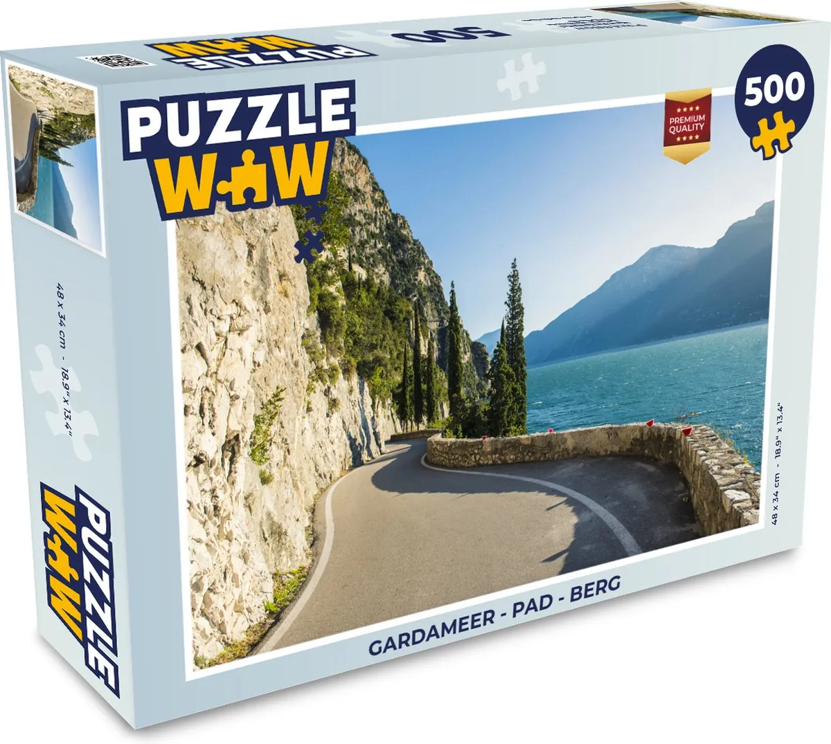 PuzzleWow Gardameer Legpuzzel 500 Stuks