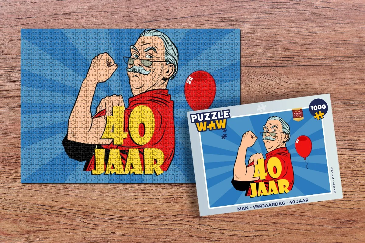 PuzzleWow Verjaardag Legpuzzel 1000 Stuks - Multicolor