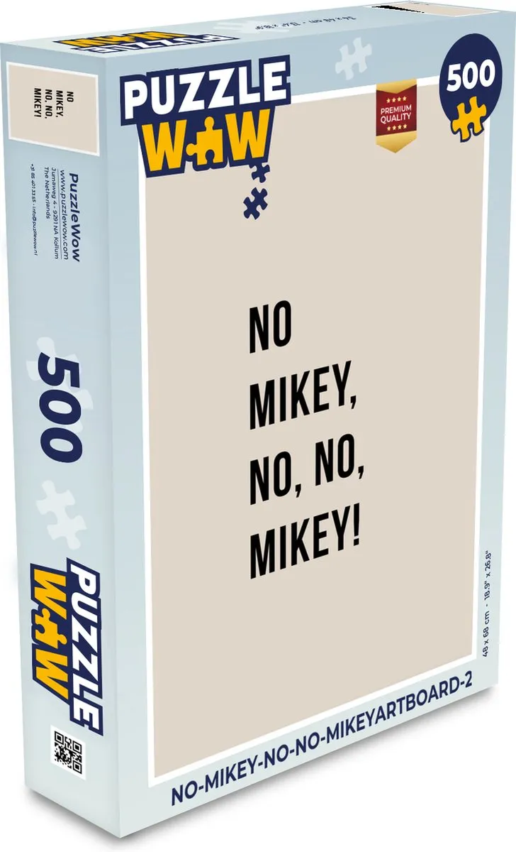 PuzzleWow Quotes Legpuzzel 500 Stuks