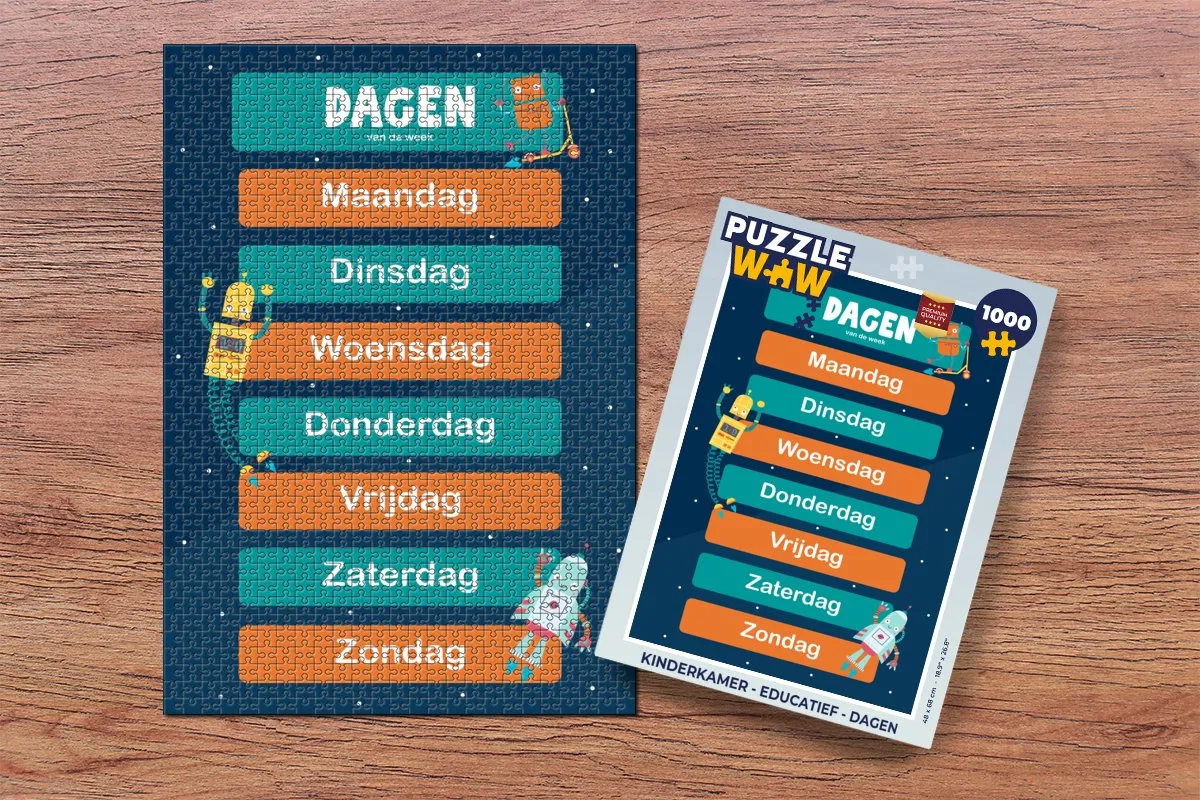 PuzzleWow Educatieve Legpuzzel 1000 Stuks - Multicolor